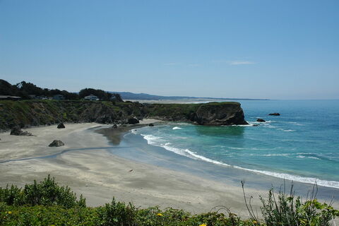 Quiet beach cove