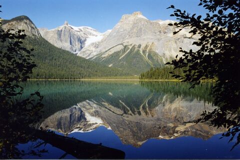Mountain lake with a perfect reflection